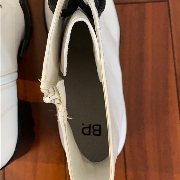 Heeled BP white combat Boots - Picture 5 of 8